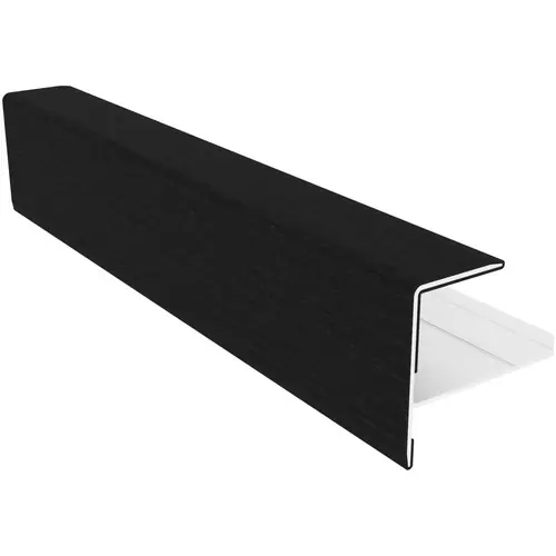 NewTechWood aluminium eindprofiel rhombus wandbekleding 5x5x300 cm ebony zwart Premium