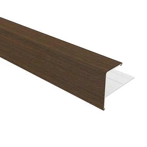 Koop Vandaag NewTechWood aluminium eindprofiel rhombus wandbekleding 5x5x300 cm Ipe