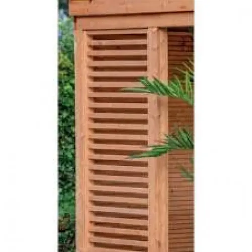 Speciale Aanbieding Spijlen wand red class wood horizontaal 99 x 243 cm
