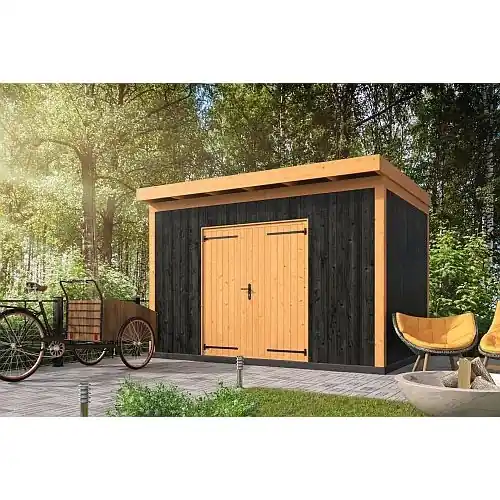 DHZ overkapping plat dak Enter 400 x 300 zwart verticaal Snelle Levering