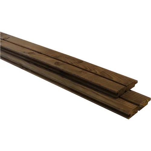 Douglas geschaafd 2-zijdig rhombus profielplank bruin geïmpregneerd 2,7x14,5x400 cm Beste Prijs
