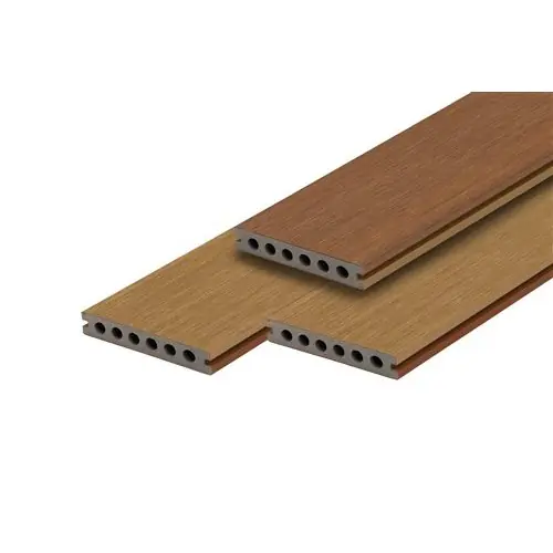 Speciale Aanbieding PuraTerra composiet semi-massief vlonderplank tweekleurig teak 2,3x13,8x400 cm