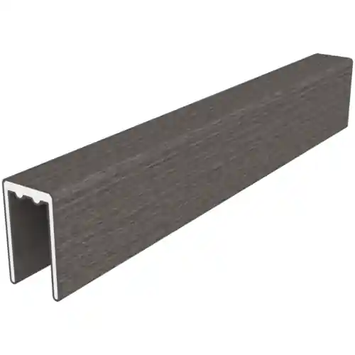 NewTechWood aluminium co-extrusie frameset t.b.v scherm i.c.m betonpalen Silver Gray Populair