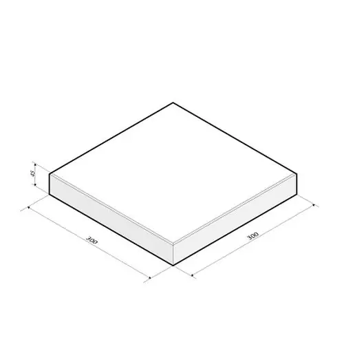 Betontegel 30x30x4,5 cm wit Beperkt Aanbod