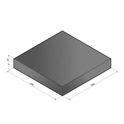 Speciale Aanbieding Verkeerstegel 50x50x8 cm antraciet