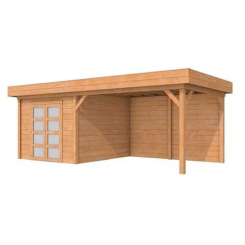 Shop Nu Blokhut Topvision douglas Roek 298+400x298 cm geïmpregneerd