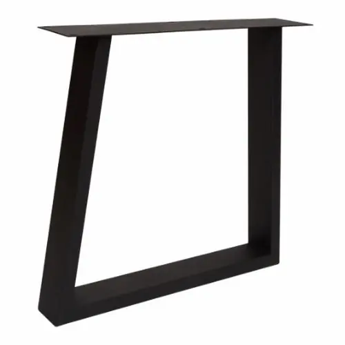 Tafelpoot gecoat metaal u trapezium elegant Weekendaanbieding