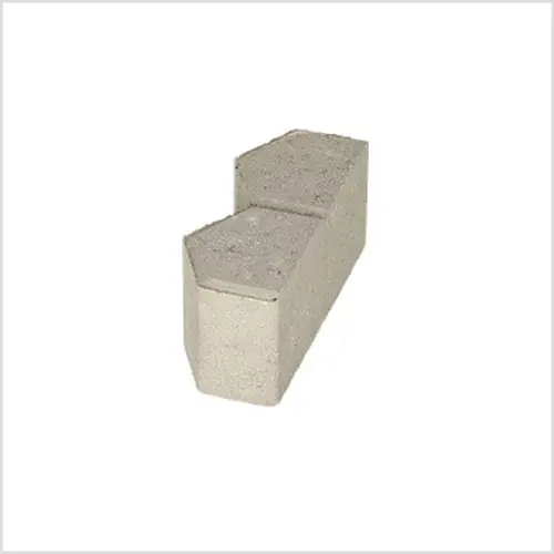 T-3 steen 10 cm grijs passtuk klein met deklaag Fabrieksprijs
