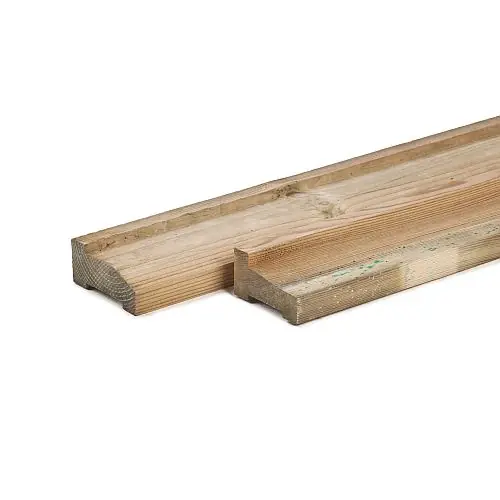 Fundamentbalk 50-70 geïmpregneerd 4,5 x 9 x 300 cm Nieuw