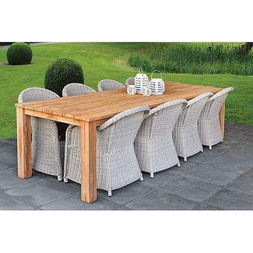 Korting Tuintafel Rustiek teak L