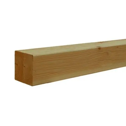 Tuinpaal douglas geschaafd duplo verlijmd groen geïmpregneerd 14x14x400 cm Merkproduct