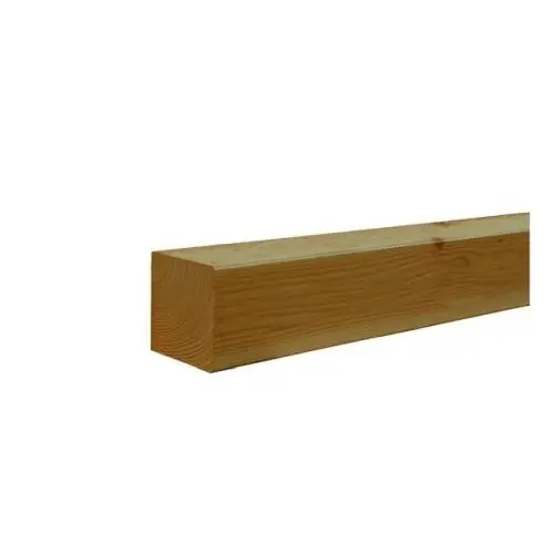 Express Levering Tuinpaal douglas geschaafd groen geïmpregneerd 14x14x500 cm