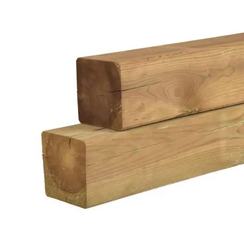 Tuinpaal grenen groen geïmpregneerd 14,5x14,5x350 cm Gecertificeerd