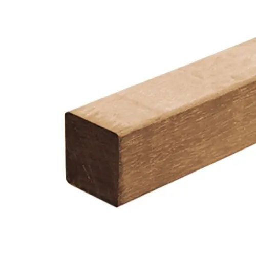 Shop Nu Tuinpaal hardhout azobé 6,5x6,5x350 cm glad geschaafd