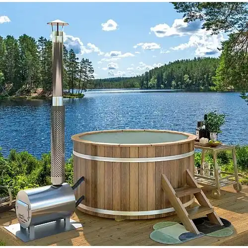 Beperkte Voorraad Hottub thermowood externe kachel