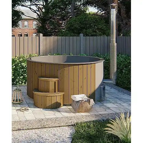 Laatste Versie Hottub thermowood Deluxe XL