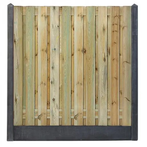 Express Levering Hout-betonschutting antraciet i.c.m. tuinscherm grenen 21-planks