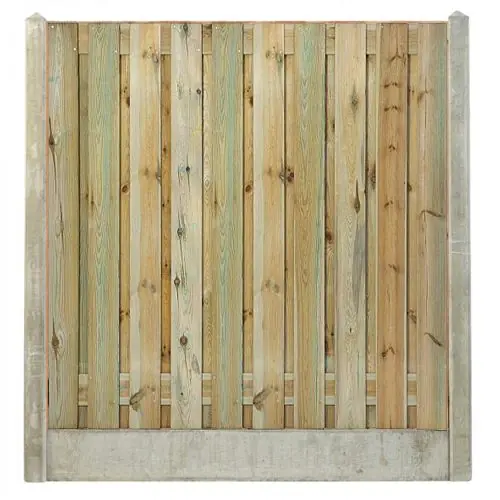 Hout-betonschutting grijs i.c.m. tuinscherm grenen 21-planks Veilige Betaling