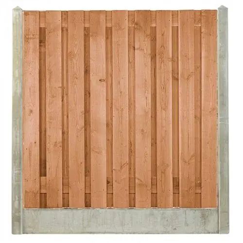 Rechtstreeks Van De Fabrikant Hout-betonschutting grijs i.c.m. Douglas tuinscherm 19-planks