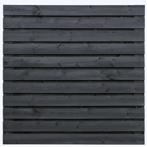 Tuinscherm Fulda zwart gespoten grenen 180x180 cm Lage Kosten