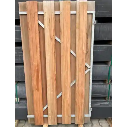 RESTPARTIJ Tuindeur Solide hardhout 180 x 100 cm recht Voordeelprijs