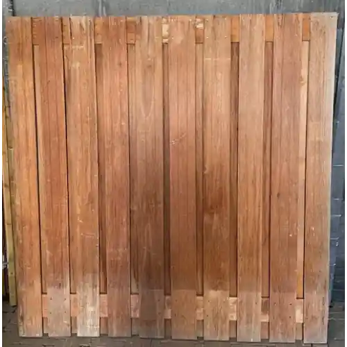 Veilige Betaling RESTPARTIJ Tuinscherm 21-planks hardhout 180 x 180 cm