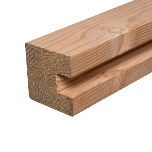 Beperkt Aanbod Sleuf eindpaal douglas geschaafd 9,5x9,5x300 cm 132910