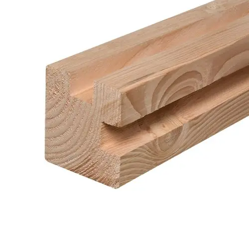 Laatste Versie Sleuf hoekpaal douglas geschaafd 9,5x9,5x300 cm 132909