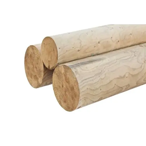 Ronde constructiepaal geïmpregneerd grenen rond 20 cm Niet gekruind Nu Kopen