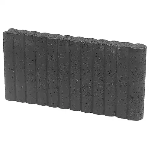 Minirondoband palissade 6x25x50 cm zwart Flitsaanbieding