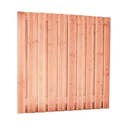Redvision geschaafd plankenscherm 21-planks 16 mm 180 x 180 cm recht Tijdelijk Beschikbaar