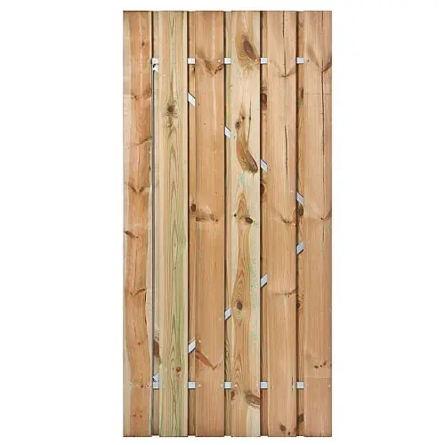 Tuindeur Privacy geïmpregneerd grenen inclusief slot 195x150 cm Seizoensaanbieding