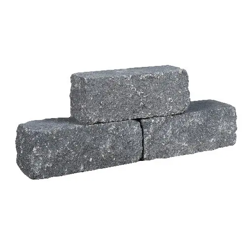 Cliff walling getrommeld 30x12x12 cm antraciet Veilige Betaling