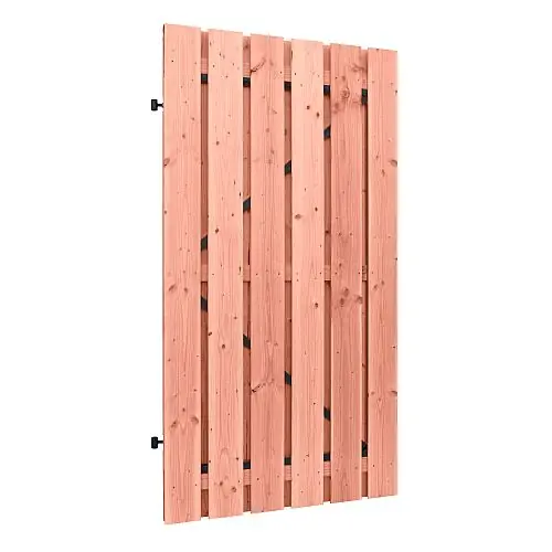 Douglas plankendeur geschaafd op zwart stalen frame 16 mm 120x195 cm Beperkt Aanbod