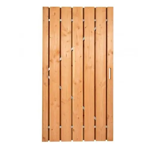 Snelle Levering Tuindeur Coloured Wood fijnbezaagd 195x120 cm
