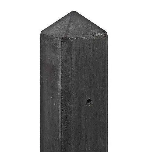 Betonpaal Amstel antraciet lichtgewicht 10x10x280 cm diamantkop tussenpaal Snelle Levering