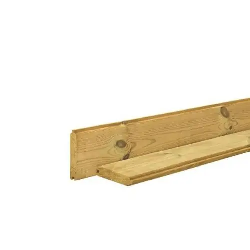 Nieuw Blokhutprofielplank 2,8x14,5x400 cm geïmpregneerd grenen