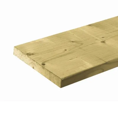 Weekendaanbieding Vlonderplank glad geschaafd geïmpregneerd vuren 2,8x19,5x300 cm 103037