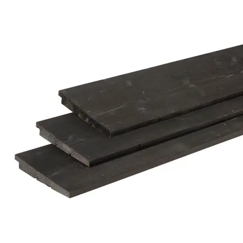 Must-Have Zweeds rabat Scandinavisch vuren zwart gedompeld 1,1-2,7x19,5 cm