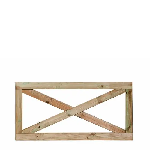 Fabrieksprijs Boerenland hek Grenen 75x150 cm 103326