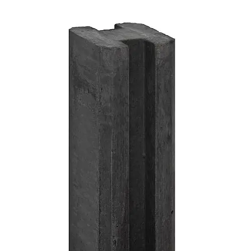 Betrouwbaar Betonpaal Vecht antraciet e-sleuf 10x10x270 cm tussenpaal