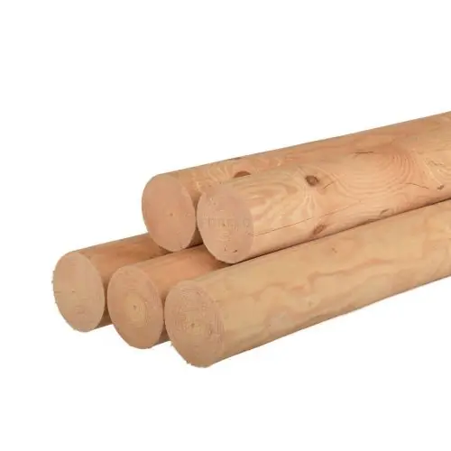 Ronde paal vuren gefreesd Ø14 cm haaks Bestel Nu