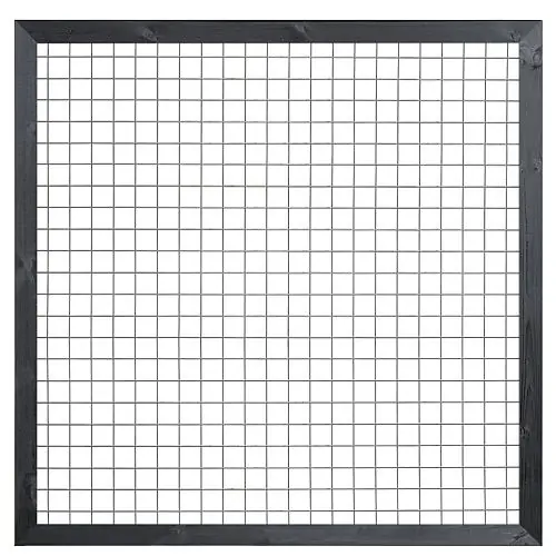 Exclusieve Aanbieding Gaas met zwart gespoten kader 180x180cm