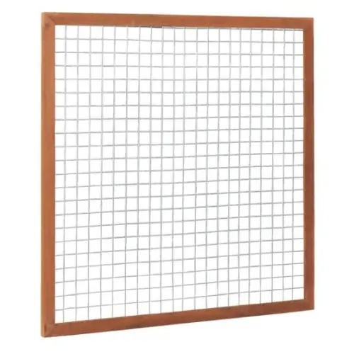Korting Hardhouten betonijzertrellis maaswijdte 7,5x7,5 cm in raamwerk 4,5x7 cm 180x180 cm