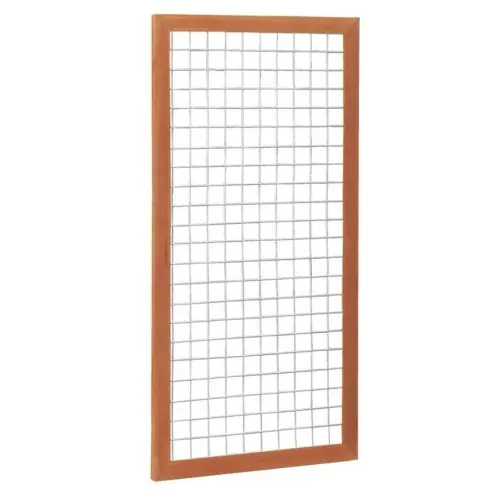 Uitverkoop Hardhouten betonijzertrellis maaswijdte 7,5x7,5 cm in raamwerk 4,5x7 cm 90x180 cm