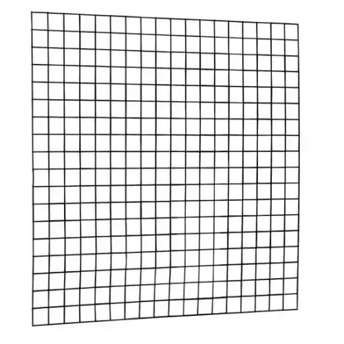 Beperkt Aanbod Gaaspaneel met maas 10x10 cm stekloos 180x180 cm zwart