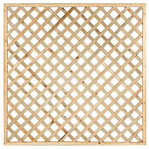 Trellis geïmpregneerd diagonaal met rechte lijst 180x180 cm Beste Prijs