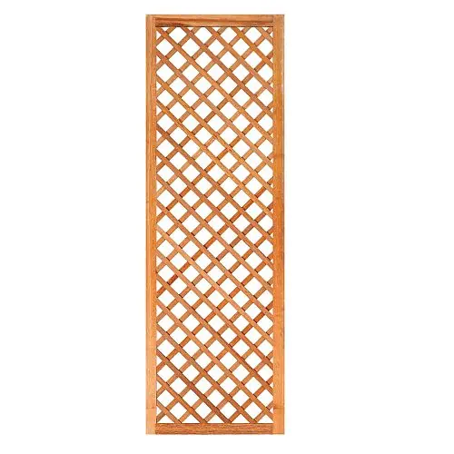 Trellis diagonaal hardhout met rechte lijst 180x90 cm Weekendaanbieding