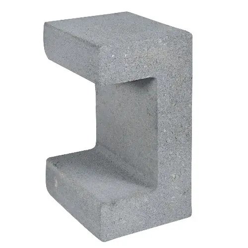 Koopje U-element 15x20x30 cm grijs