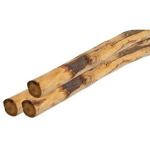 Must-Have Ronde paal tamme kastanjehout geschild 6-8x180 cm